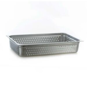 Azafate Full Perforado en Acero Inoxidable