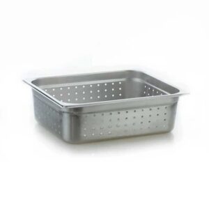 Azafate Medio Perforado en Acero Inoxidable